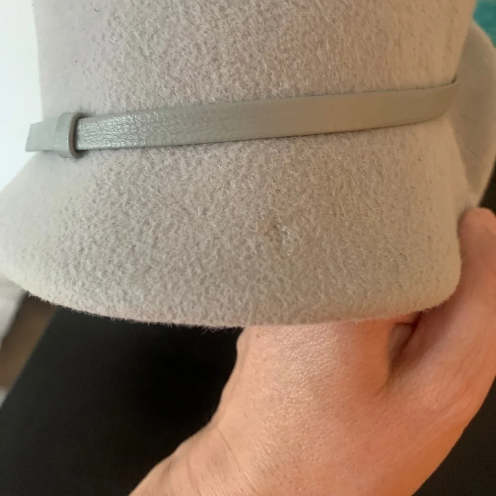 Gray Tango asymmetrical hat minor scuffing